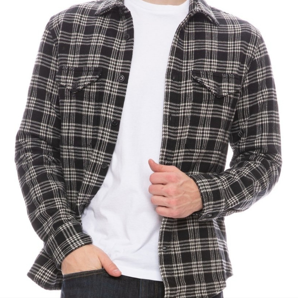 Relwen Blanket Flannel Tartan Shirt Cotton Size Small